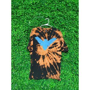 Vintage Acid Wash Hawkman Logo T-shirt, Adult Mens XL, Reworked apparel